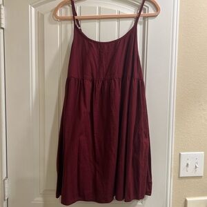 Burgundy Sleeveless Dress